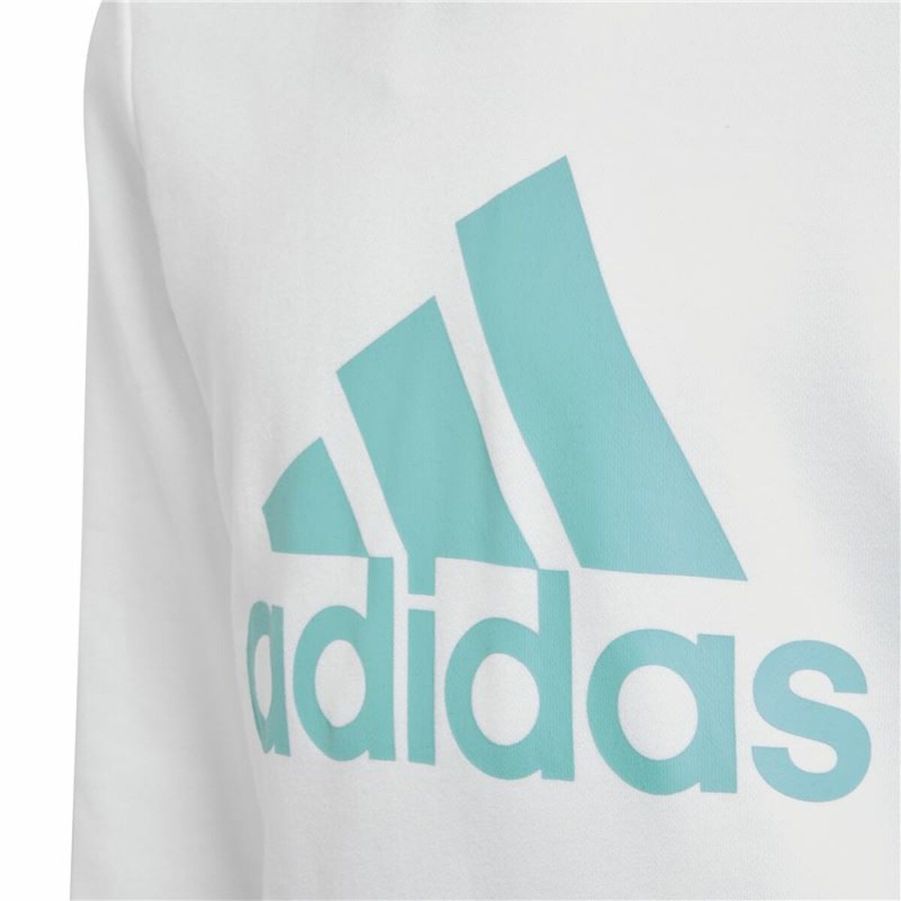 Jungen Sweater mit Kapuze Adidas Blau Weiß