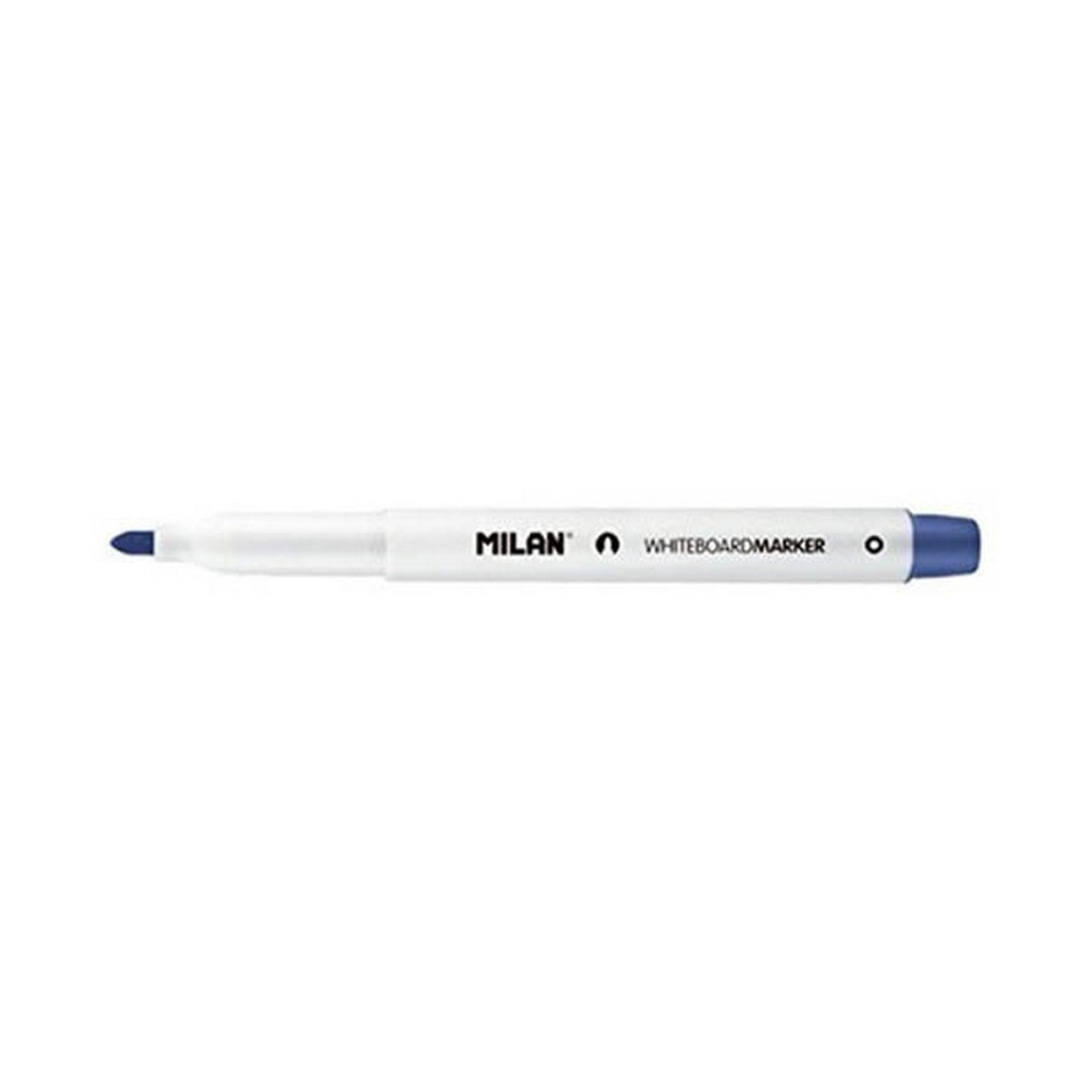 felt-tip pens Milan Whiteboard 12 Units Blue PVC