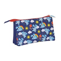 Trousse Fourre-Tout Triple Blue's Clues Blue marine (22 x 12 x 3 cm)