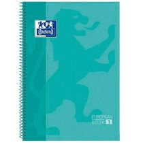 Cahier Oxford European Book Menthe A4 A4+ 80 Volets 5 Pièces