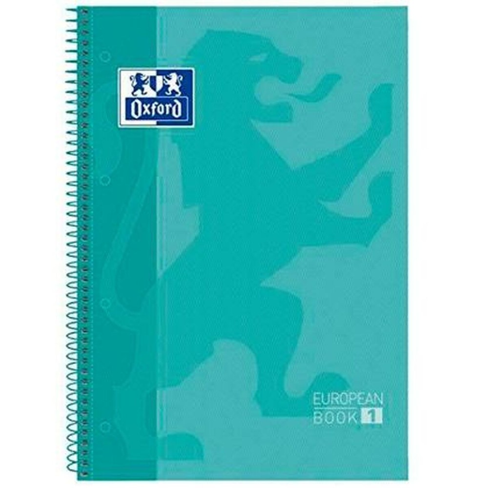 Cahier Oxford European Book Menthe A4 A4+ 80 Volets 5 Pièces