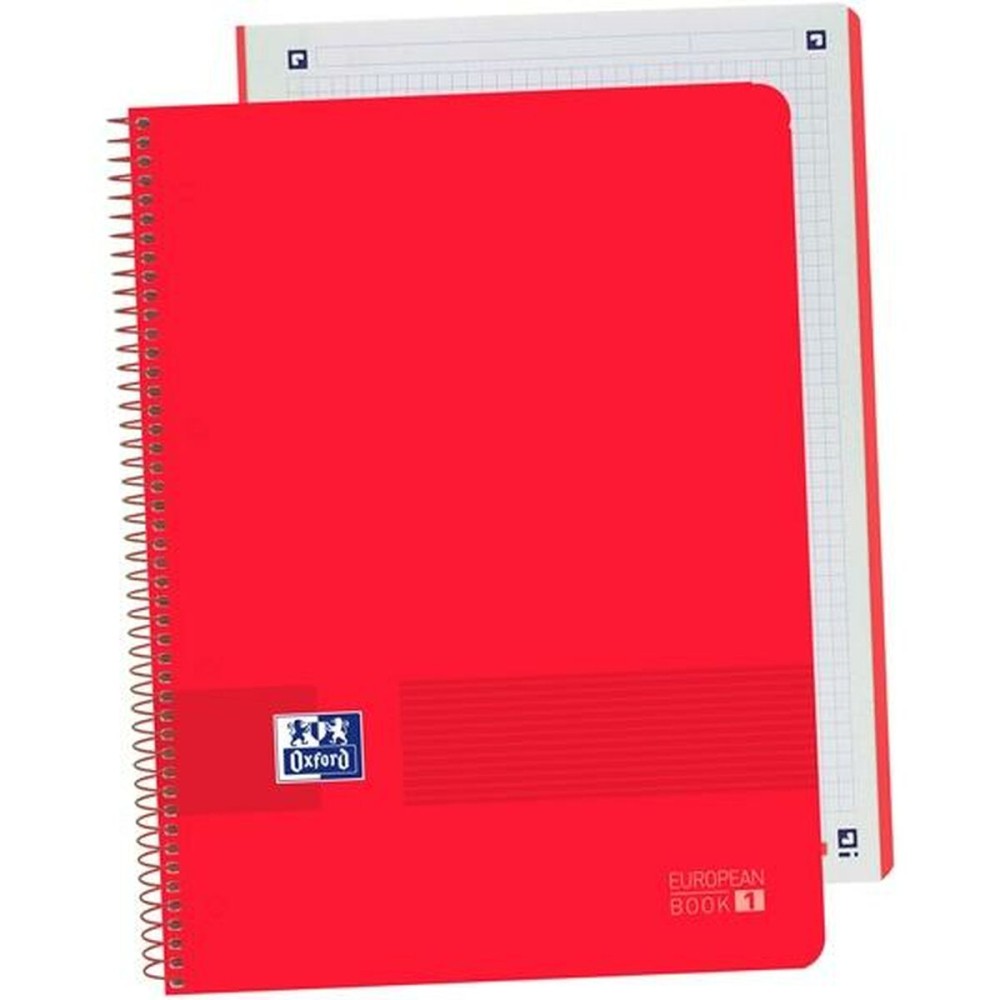 Notebook Oxford Live&Go Red A4 A4+ 80 Sheets 5 Pieces