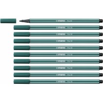 Feutres Stabilo Pen 68 Vert turquoise (10 Pièces)