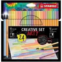 Ensemble de Marqueurs Stabilo Point 88 & Pen 68 Creative Arty Multicouleur