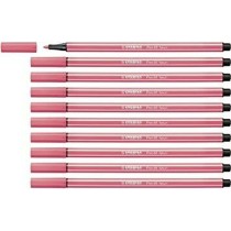 Feutres Stabilo Pen 68 Fluor Fluorescent Rouge (10 Pièces)