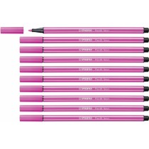 Filzstifte Stabilo Pen 68 Fluoreszierend Rosa (10 Stücke)