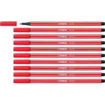 Feutres Stabilo Pen 68 Rouge (10 Pièces)