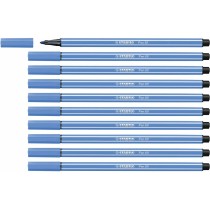 Feutres Stabilo Pen 68 Bleu foncé (10 Pièces)