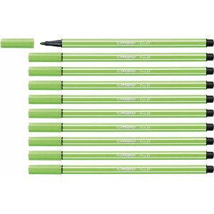 Feutres Stabilo Pen 68 Vert (10 Pièces)