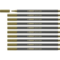 Felt-tip pens Stabilo Pen 68 metallic (10 Pieces)