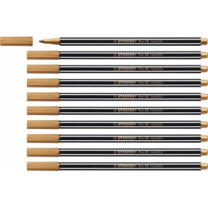 Feutres Stabilo Pen 68 metallic Cuivre (10 Pièces)