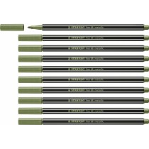 Felt-tip pens Stabilo Pen 68 metallic Leaf Green (10 Pieces)