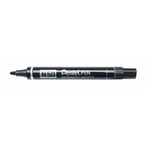 Marqueur permanent Pentel N50-BE Noir 12 Pièces