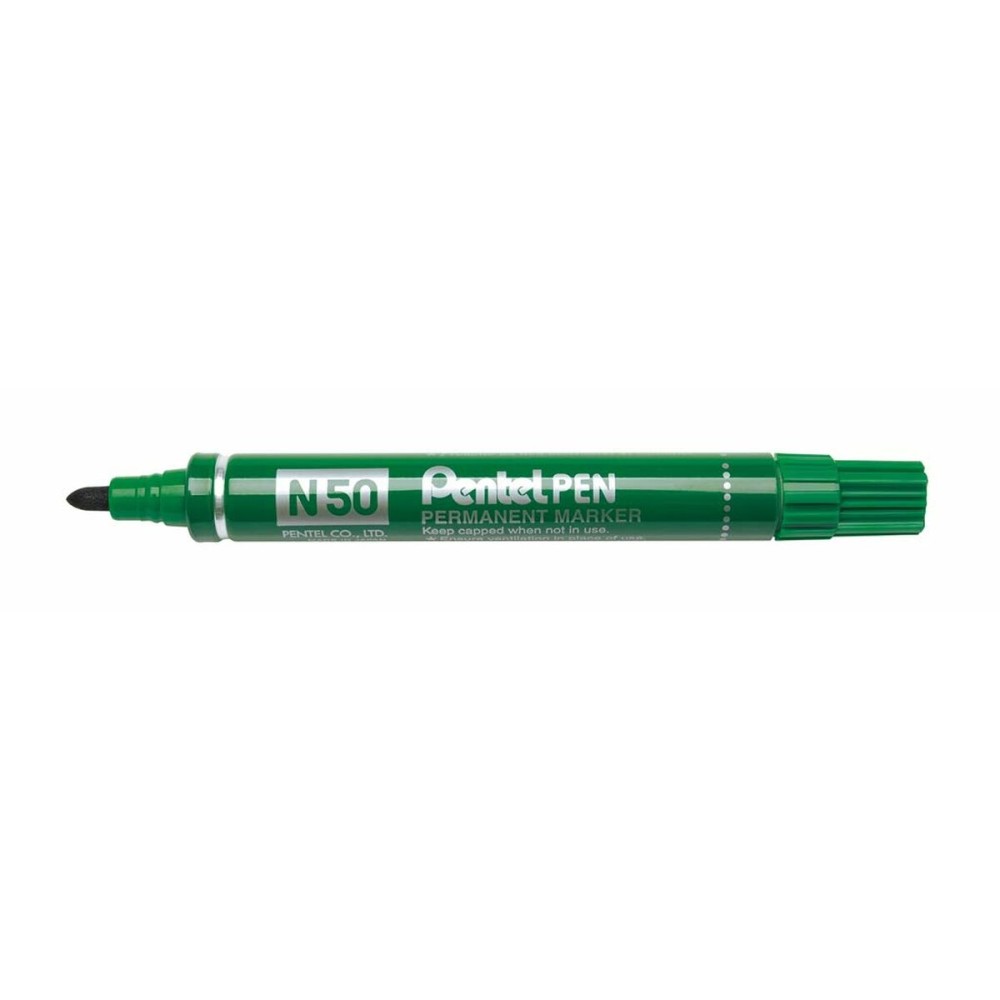 Marqueur permanent Pentel N50-BE Vert 12 Pièces