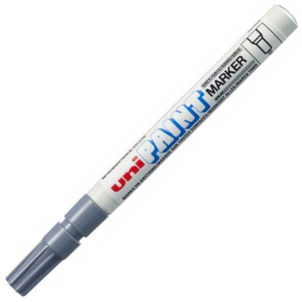 Marqueur permanent Uni-Ball Paint PX-21L Gris 12 Pièces