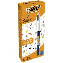 Pen Bic Messages 4 colours 0,32 mm 12 Pieces