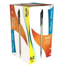 Stift Paper Mate Inkjoy 100 Einziehbar Schwarz 1 mm (100 Stücke)