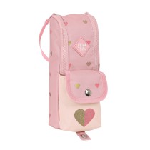 School Case Glow Lab Hearts Pink (6 x 21 x 6 cm)