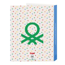 Ring binder Benetton Topitos A4 (26.5 x 33 x 4 cm)