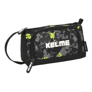 Trousse d'écolier Kelme Jungle Noir Gris Citron 20 x 11 x 8.5 cm