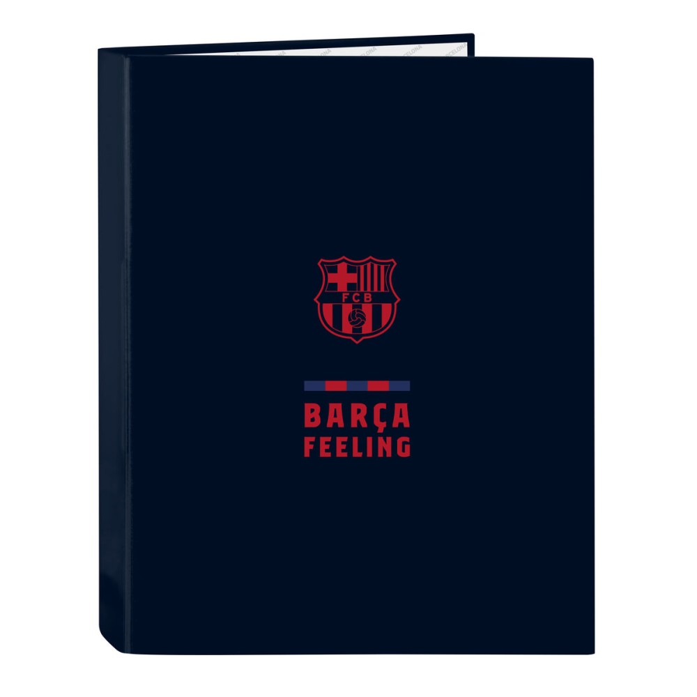 Ringbuch F.C. Barcelona Marineblau A4 (26.5 x 33 x 4 cm)