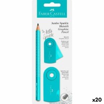 Bleistifte Set Faber-Castell türkis (3 Stücke) (20 Stück)