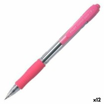 Crayon Pilot Supergrip Rose 0,4 mm (12 Unités)