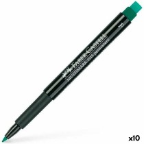 Dauermarker Faber-Castell Multimark 1513 F grün (10 Stück)