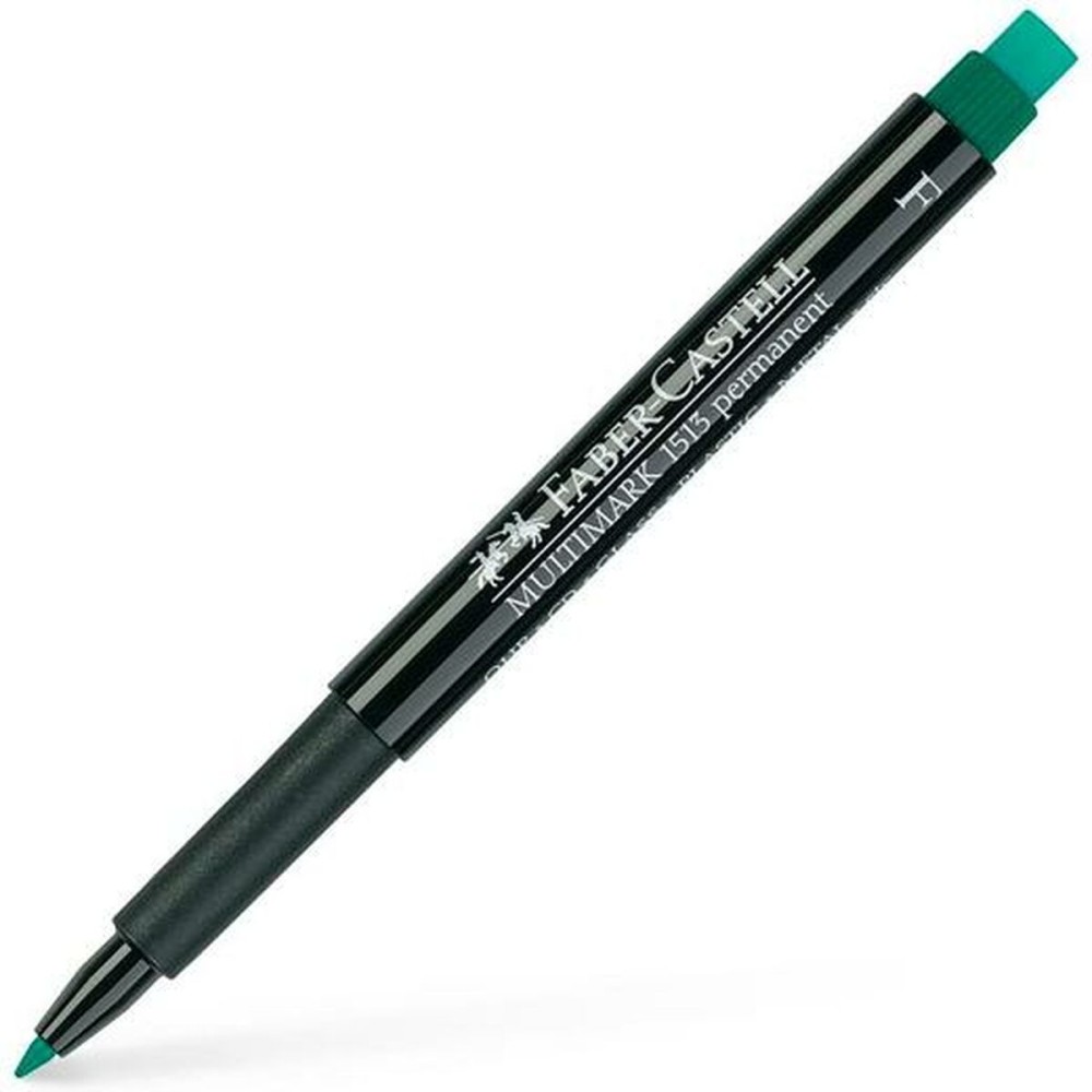 Dauermarker Faber-Castell Multimark 1513 F grün (10 Stück)