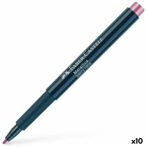 Felt-tip pens Faber-Castell Metallics Berry Nice Pink (10 Units)