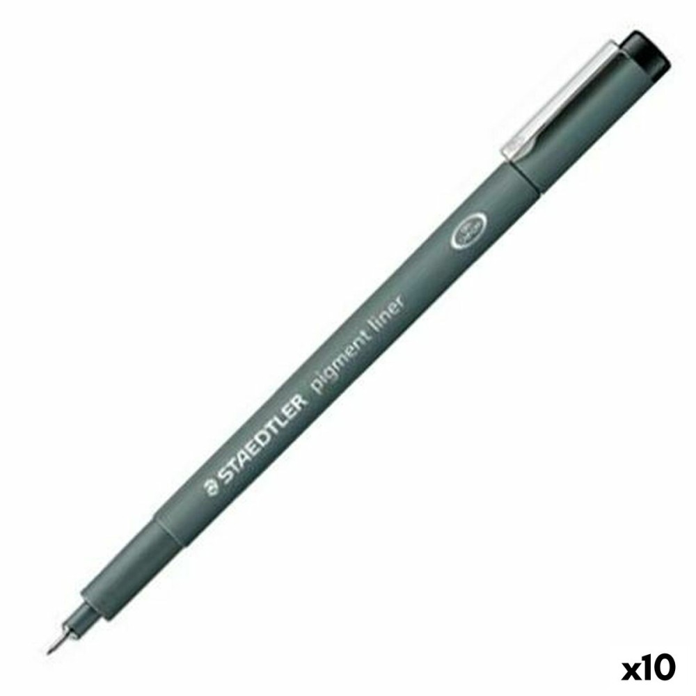 Filzstifte Staedtler Pigment Line Schwarz (10 Stück)