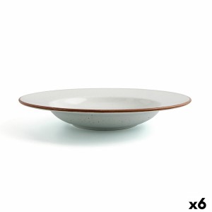 Assiette creuse Ariane Terra Céramique Beige (Ø 26 cm) (6 Unités)