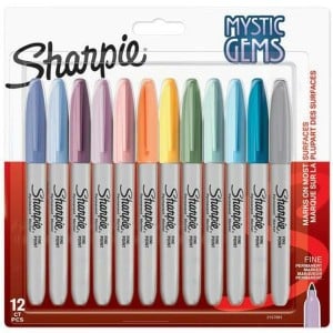 Ensemble de Marqueurs Sharpie Mystic Gems 12 Pièces Gâteau