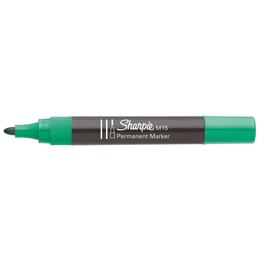 Marqueur permanent Sharpie M15 Vert 12 Pièces