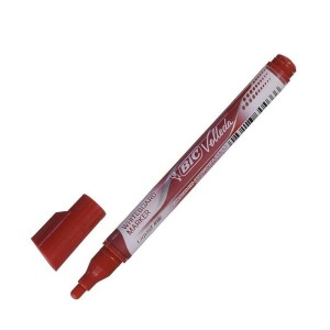 marqueur craie liquide Bic Pocket Ronde Rouge (12 Pièces)