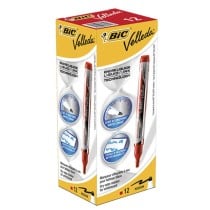 marqueur craie liquide Bic Pocket Ronde Rouge (12 Pièces)