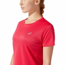 Damen Kurzarm-T-Shirt Asics Core Karmesinrot