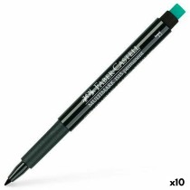 Marqueur permanent Faber-Castell Multimark 1513 F Noir (10 Unités)