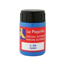 Tempera La Pajarita Cyan L-26 6 Stücke Schulisch Satin Blau