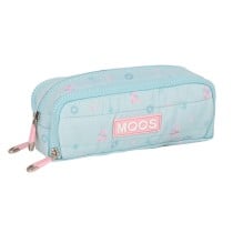 Trousse Fourre-Tout Triple Moos Garden 21 x 8 x 8 cm Turquoise