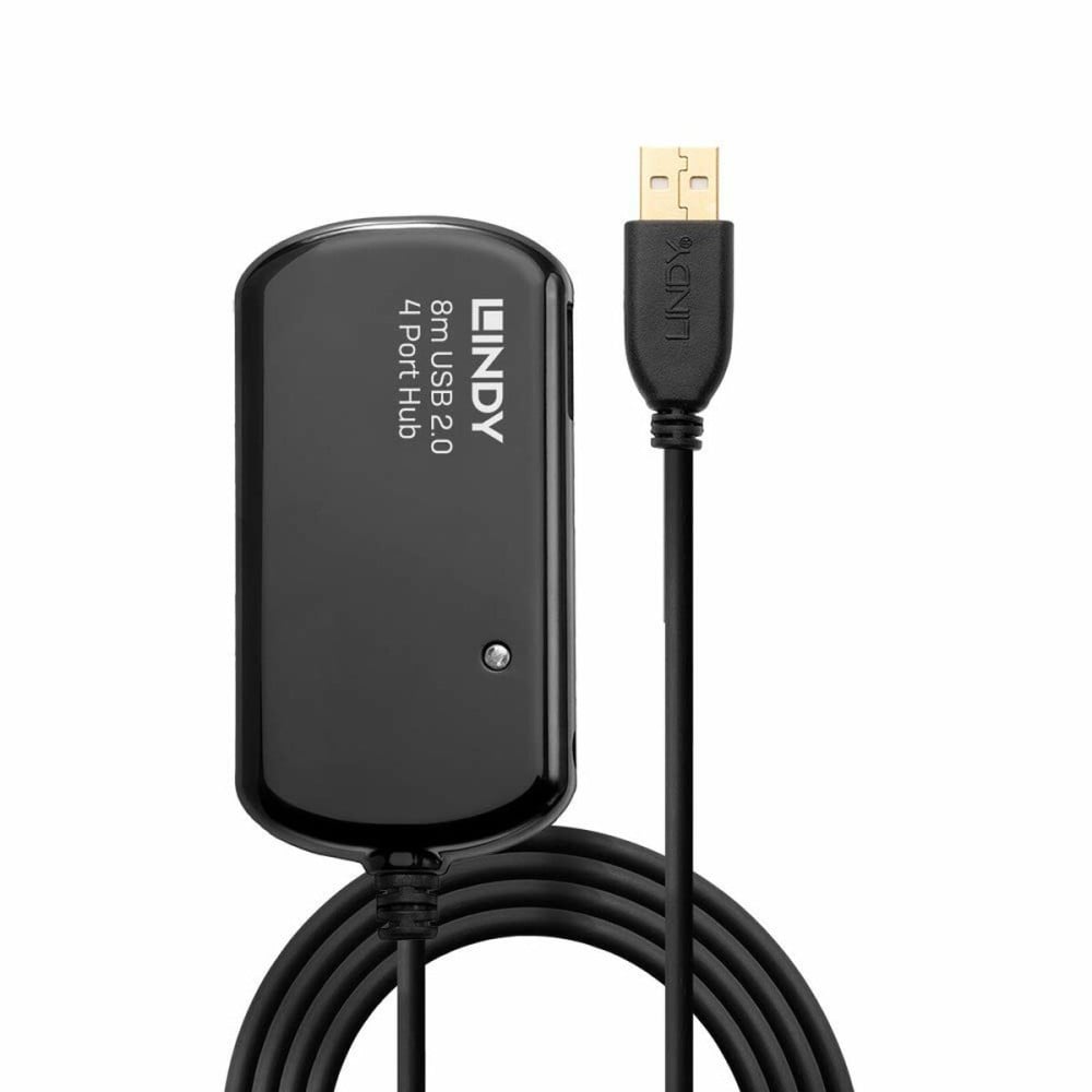 Hub USB LINDY 42781 Noir