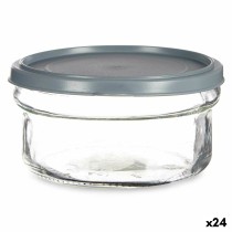 Runde Lunchbox mit Deckel Vivalto 249-3 Grau Kunststoff 415 ml 12 x 6 x 12 cm (24 Stück)