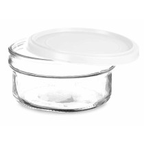 Panier-repas rond avec couvercle Blanc Plastique 415 ml 12 x 6 x 12 cm (24 Unités)