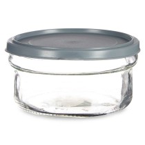 Panier-repas rond avec couvercle Gris Plastique 415 ml 12 x 6 x 12 cm (24 Unités)