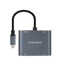 USB-C-zu-HDMI-Adapter NANOCABLE 10.16.4305 4K Ultra HD Grau 15 cm