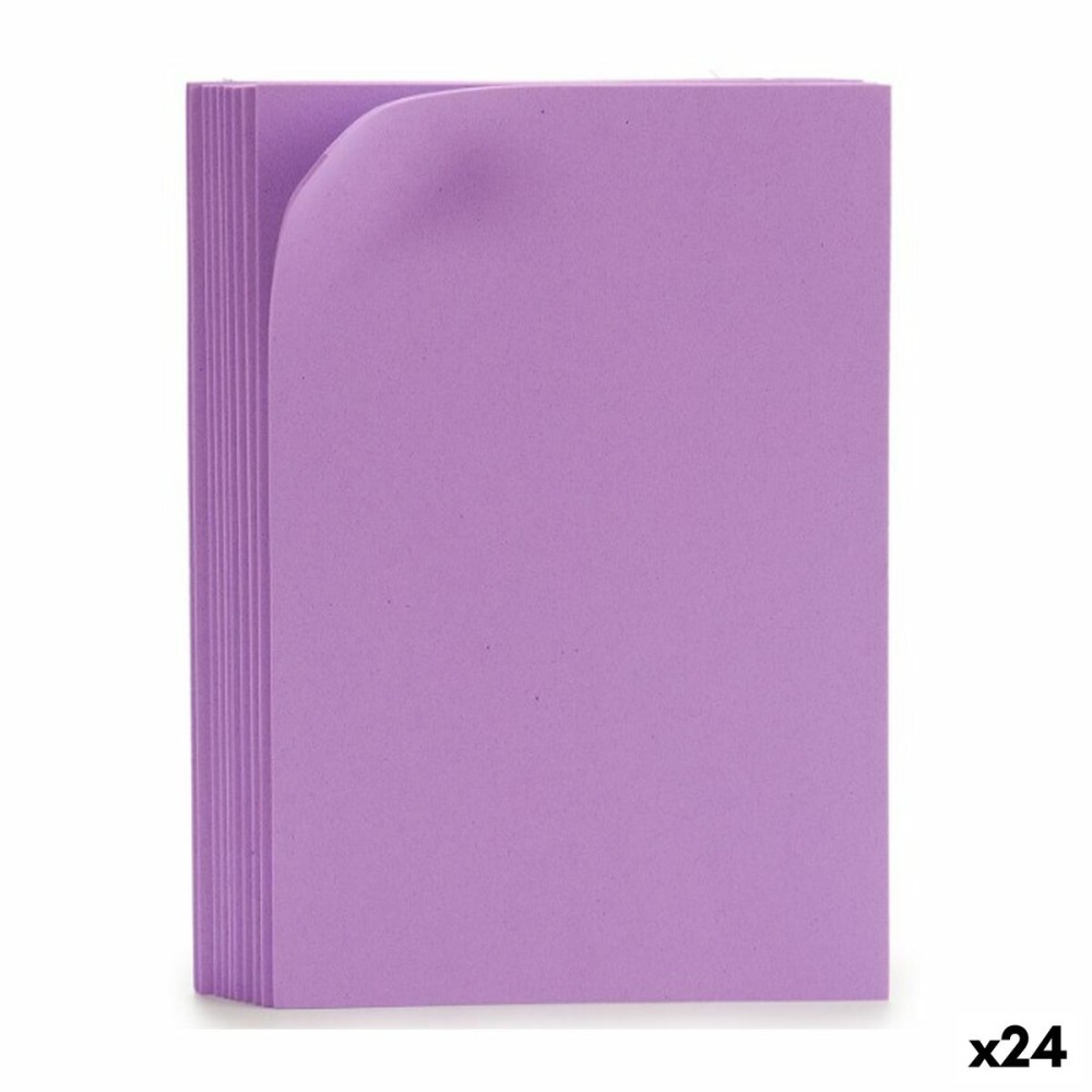 Feuille de Mousse Violet 30 x 2 x 20 cm (24 Unités)