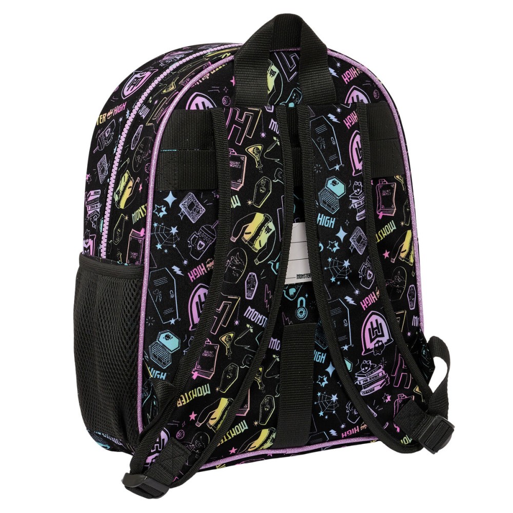 Kinderrucksack Monster High Schwarz 28 x 34 x 10 cm