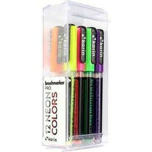 Marker-Set Karin Brushmarker Pro Neon 12 Stücke