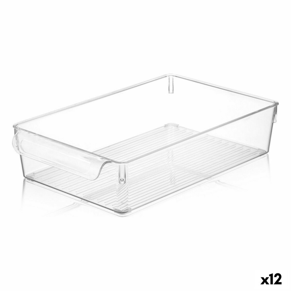 Boîte Multiusage Quttin Transparent 20 x 32,5 x 7 cm (12 Unités)