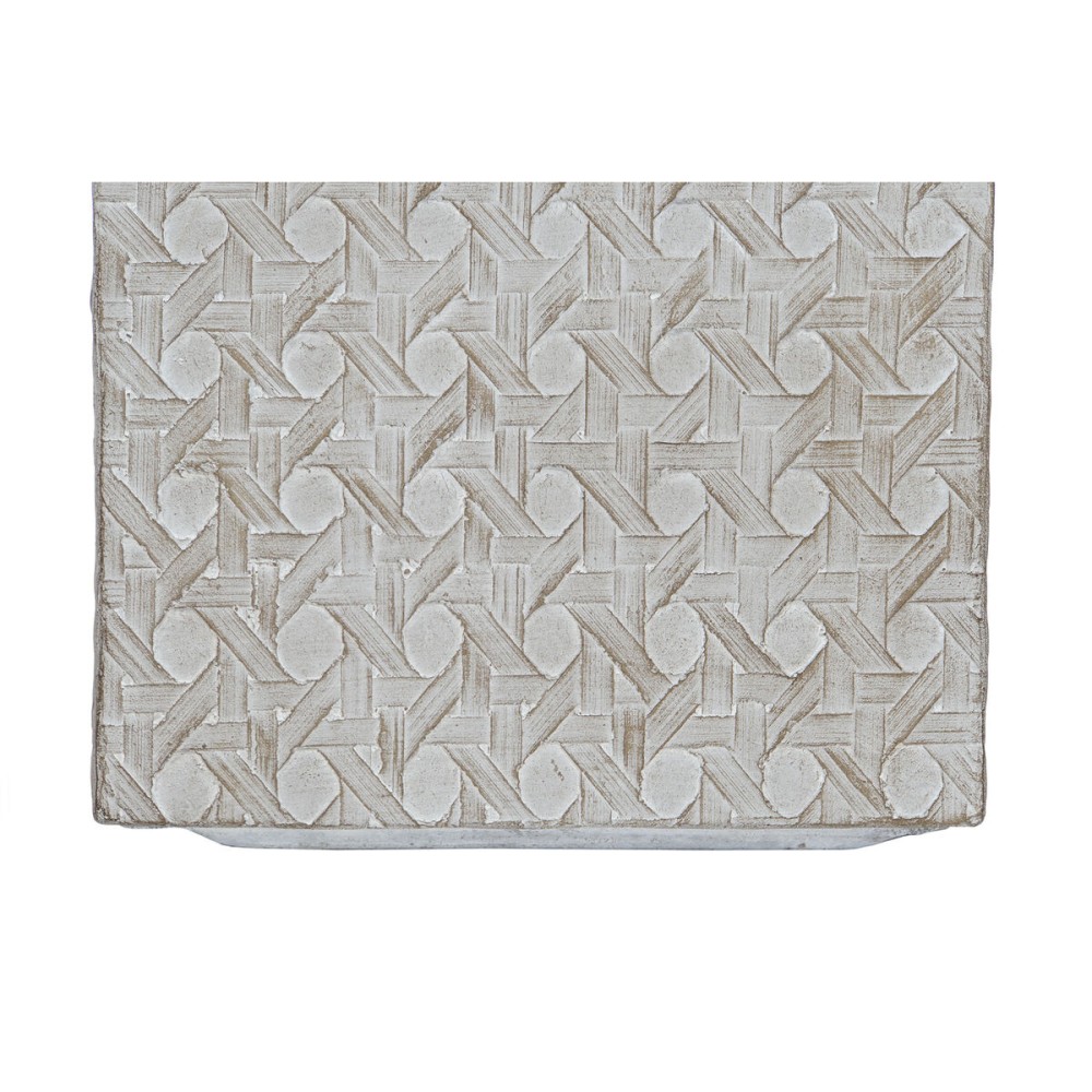 Satz Blumentöpfe Home ESPRIT Beige Fiberglas Magnesium 44,5 x 44,5 x 42,5 cm (4 Stück)